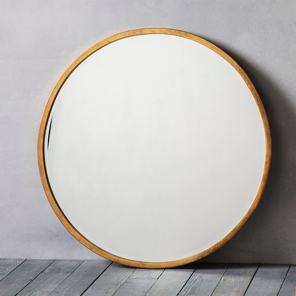 Harriet Round Mirror - Antique Gold